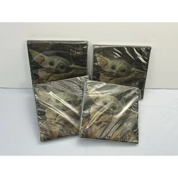 Star Wars Party Napkins Darth Vader Black White 16 Ct Lot of 4 Packs Sealed