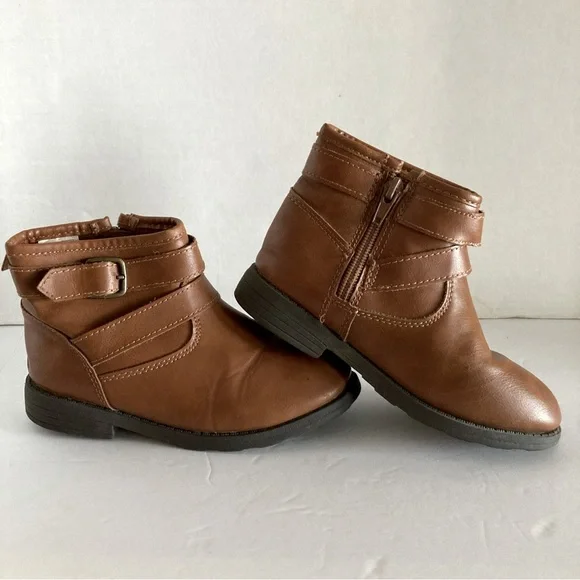 Carter’s Kids Boots Size‎ 13 Brown Zip Up Buckle Detail