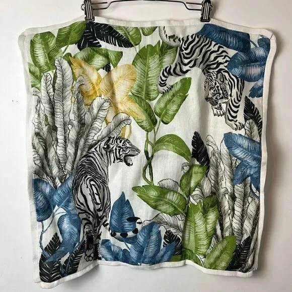 Williams Sonoma Tropical Jungle Print pillow cover