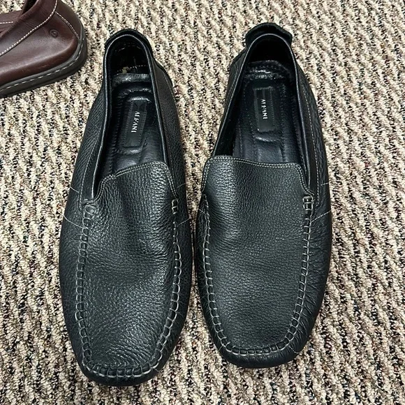 Men’s alfani leather slip on shoes
