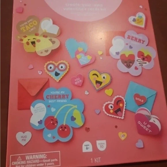 Monday Llama Create Your Own Valentine Cards Kit Brand New