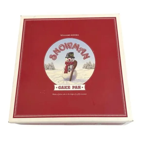 Williams Sonoma snowman cake pan 3D Non-stick 2.6 liters 10 cups