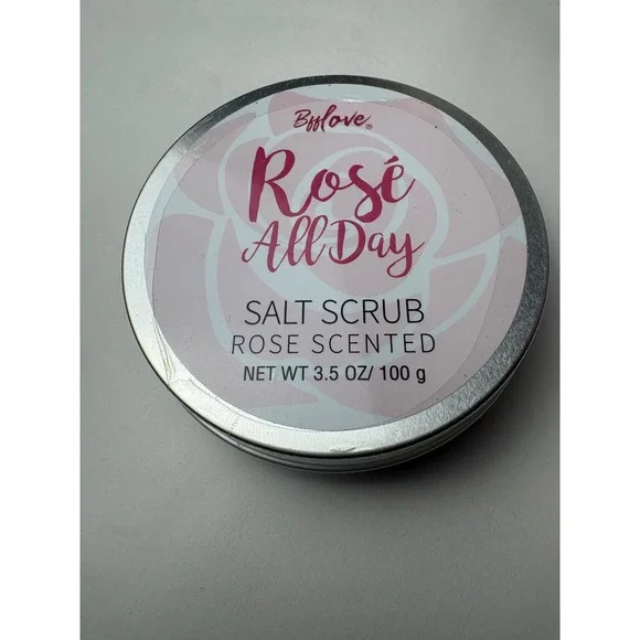 BffLove Rose‎ All Day Salt Scrub Rose Scented 3.5 oz 100g Cruelty Free Sealed