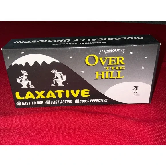Gag gift Magiques Over The‎ Hill Laxative Box Funny Gift Biologically Unproven