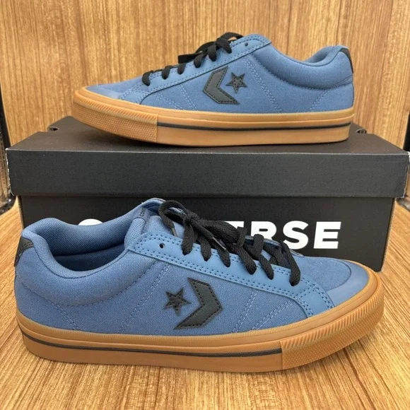Converse Sport Casual OX Unisex 9.5M 11W Slacker Blue New A13224C Gum Sole NEW