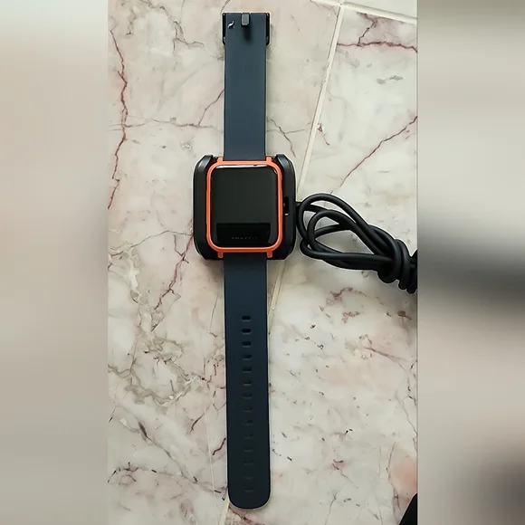Black and Orange Smartwatch