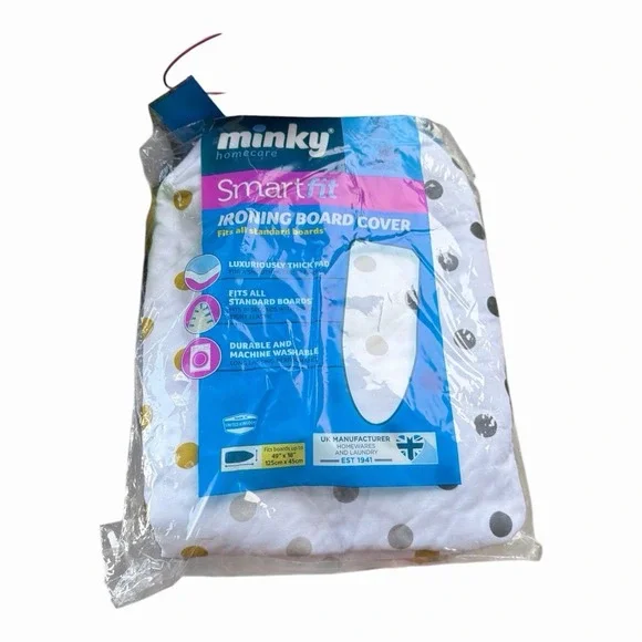 Minky Smart Fit All Ironing Board Cover│Long Lasting, Machine Washable│125X45cm