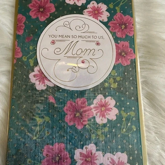 🩵5/$8 Elegant Birthday Card with Gold Accents