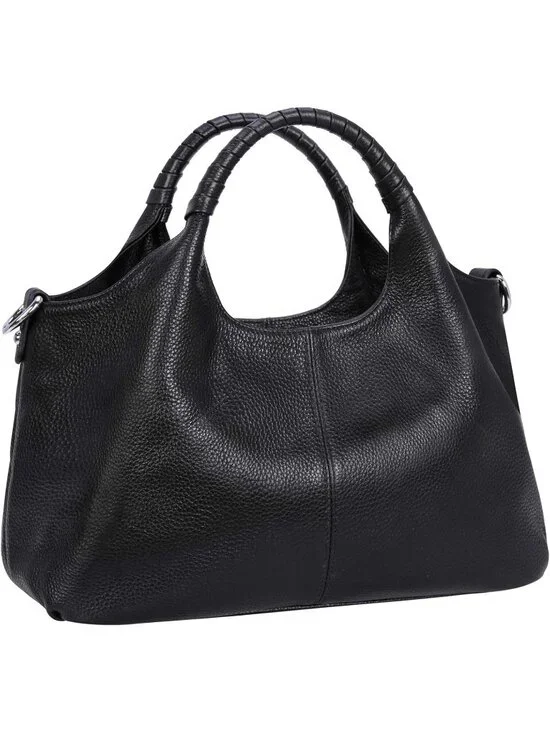Women's Black Genuine Leather Shoulder Satchel Designer Crossbody Hobo Bags