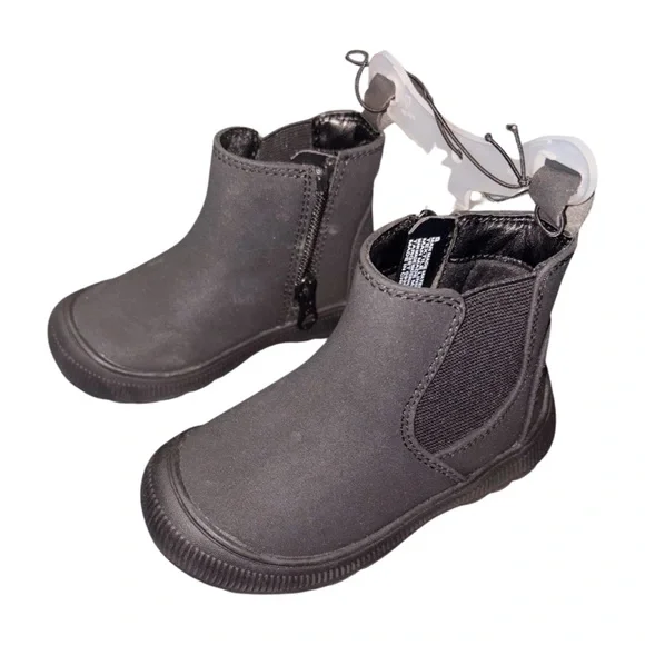 Cat & Jack Toddler Tanner Chelsea Boots Black Size 6T | NWT
