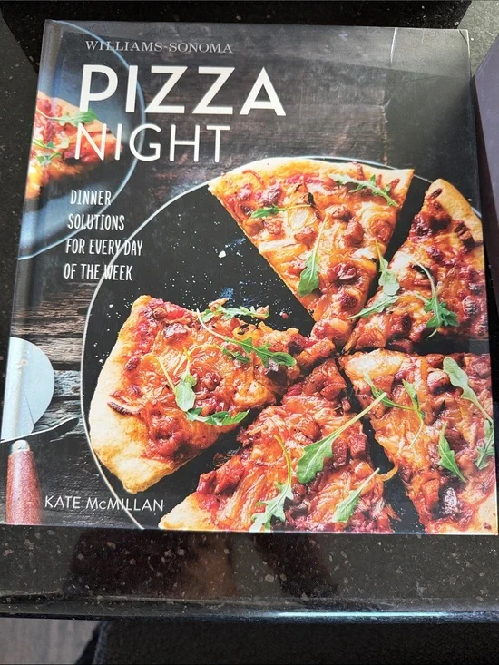 Williams Sonoma Pizza Night Cookbook - Black & Red Cover