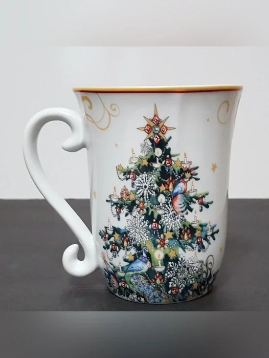 Williams Sonoma Twas the Night Before Christmas Stocking Cup Mug 14oz Porcelain