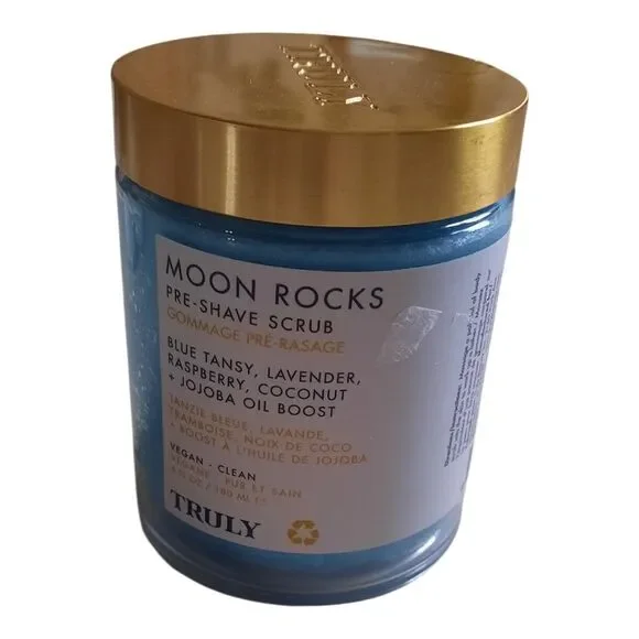 TRULY Moon Rocks Pre-Shave Scrub - Blue and Gold