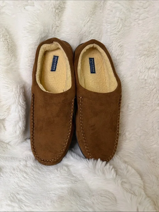 Dockers Brown Suede Slip-On Moccasins | Size Men’s XXL 13-14