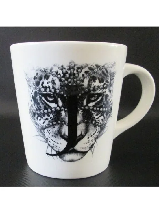 Williams Sonoma Jeweled Jaguar Mug Rory Sobner Oversized Coffee Cup