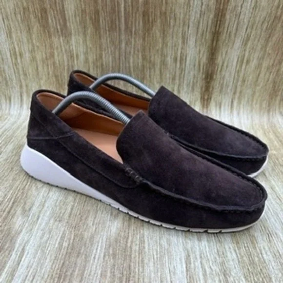 OluKai Ka'a Loafer Men's Size 10 Dark Brown‎ Suede Slip On Shoes Casual NEW
