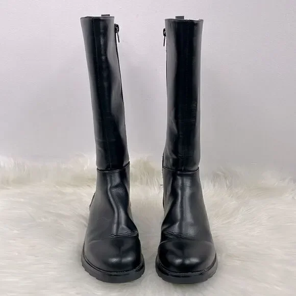 Steve Madden | girls tall glitter boots 4.0 jjosette black with cheetah …