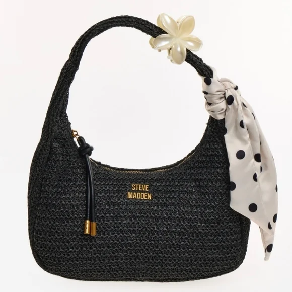 NEW Steve Madden Woven Shoulder Handbag