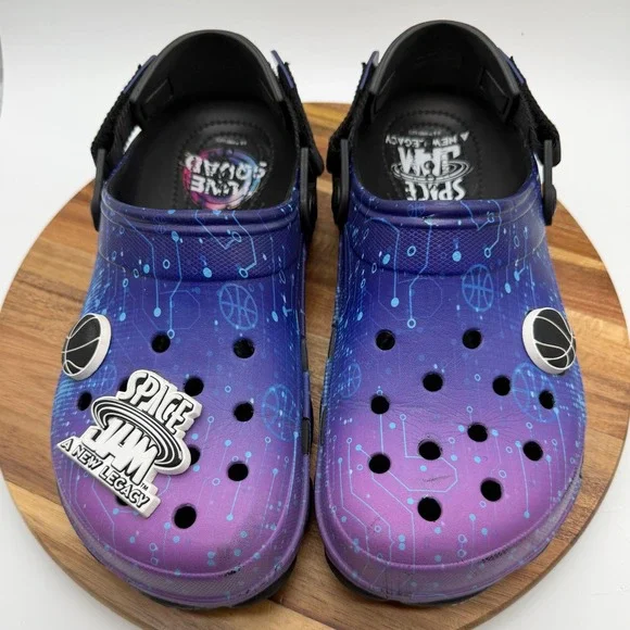 Crocs Space Jam A‎ New Legacy All-Terrain Clogs Purple Blue Mens 8 Womens 10