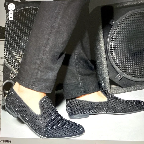 Steve Madden Cavia black smoking slippers. Size 14