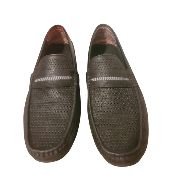 Stacy Addams Loafers Perforated Shoes Mens‎ Suede Slip-on 12M