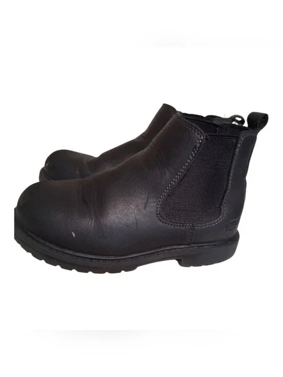 Levi's Kids Black Chelsea Boots Slip On Ankle Booties Size 12