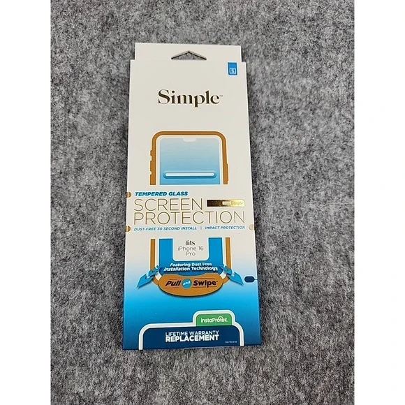 Simple iPhone 16 Pro Tempered Glass Screen‎ Protector