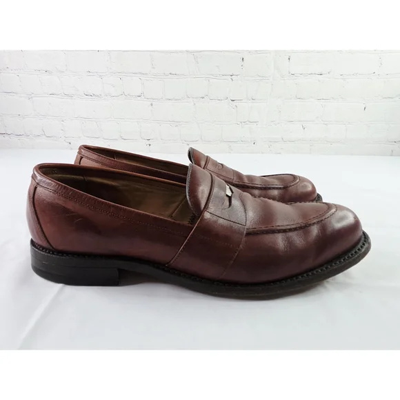 FootJoy Vintage Classics Men's Dress Shoes Brown Leather Penny Loafers Size 12