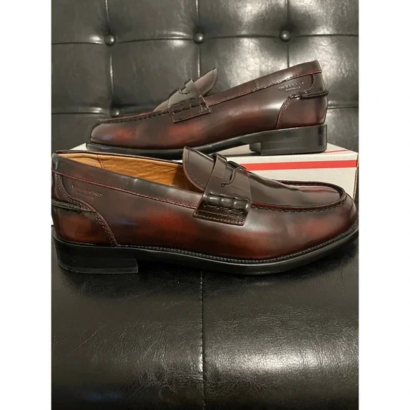 Vagabond Shoemakers Leather Penny Loafers Burnished Brown
