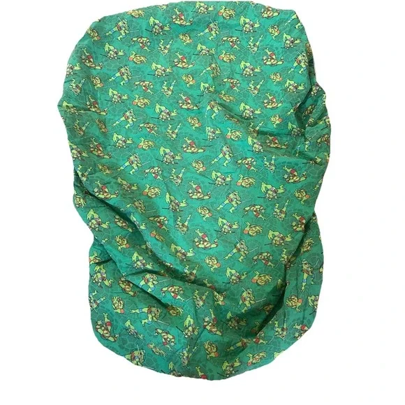 Vintage 1990 Teenage Mutant Ninja Turtles Fitted  Nap Mat Twin ? Sheet Cover