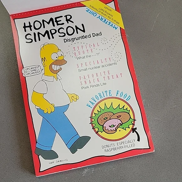 Greetings From The Simpsons A Postcard Book by Matt Groening 1990