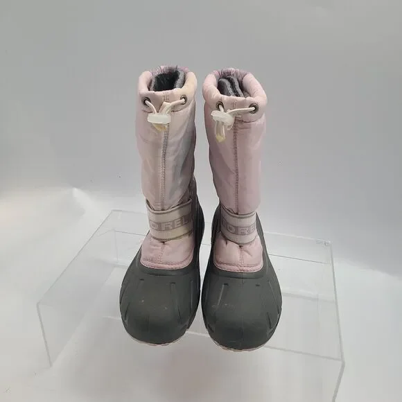 Sorel Pink/ Grey CUB NY 1799-636 Winter Snow Boots Waterproof  Sz 6
