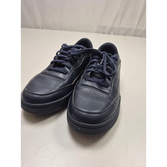 Oliver Cabell Shoes Mens Size 9 Navy Leather Low Top Casual Sneakers Lace Up