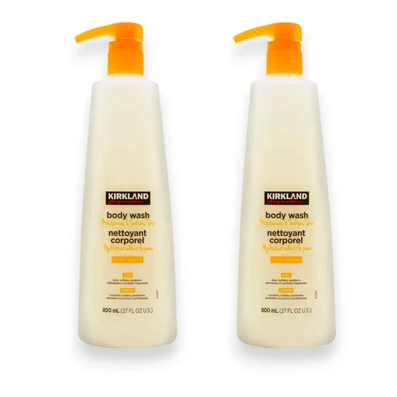 Kirkland Signature Liquid Body Wash Natural Citrus 27 fl oz 2-count