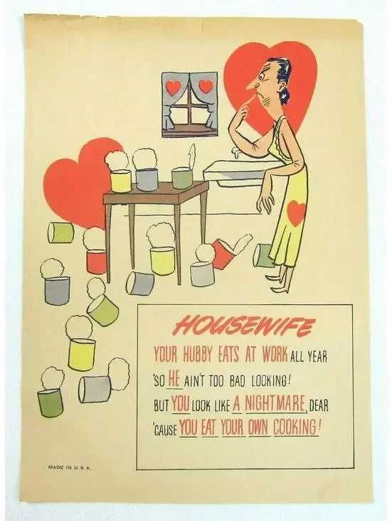 Vintage Vinegar Valentine Housewife Penny Dreadful Sarcasm Insult Poem Ephemera