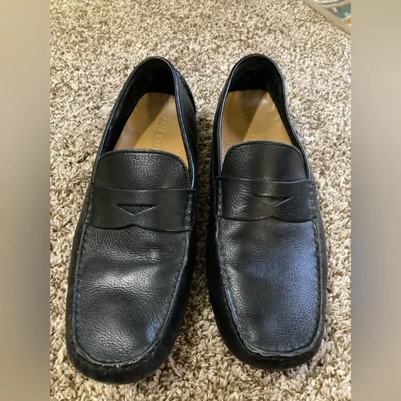 Cole Haan Men's 11.5 Penny Loafers Black Leather