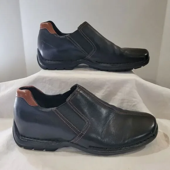 Cole Haan Size 8 Zeno II Men's Black Slip On Leather Dress Shoes Loafer