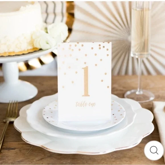 Gold and White Party Invitation Cards with Elegant Design