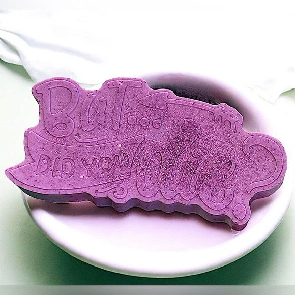 Vanilla cherry rum shimmer soap handmade 2x5in 6oz shea butter based