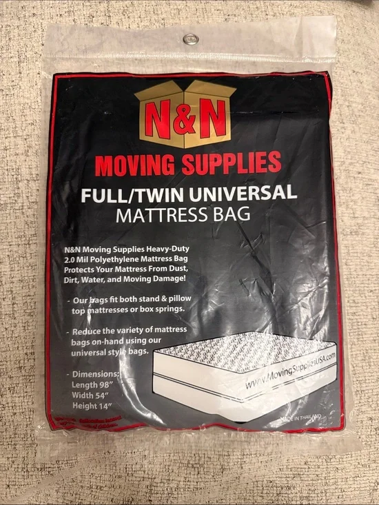 N&N Full/Twin Universal Mattress Bag - CLEAR