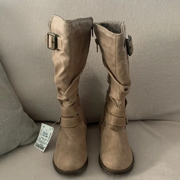 Sugar Kids  girl Tan Buckle Boots