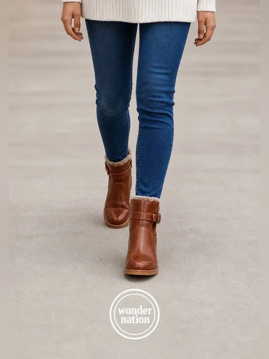 Wonder Nation Brown Kids Boots