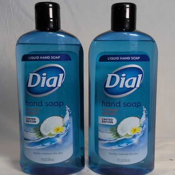 Discontinued Dial Coconut Splash Liquid Hand Soap NEW Coconut 17 fl oz (500 mL)