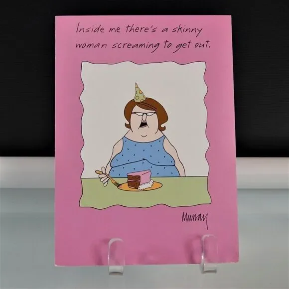 Funny Birthday Card Skinny Women