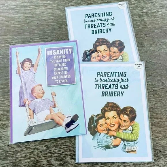 Mother’s Day 3 Funny Vintage Humor Greeting Cards
