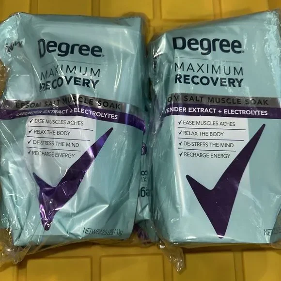 2 Degree Max Recovery Lavender Extract & Electrolytes Epsom Salt Soak 2.25lbs