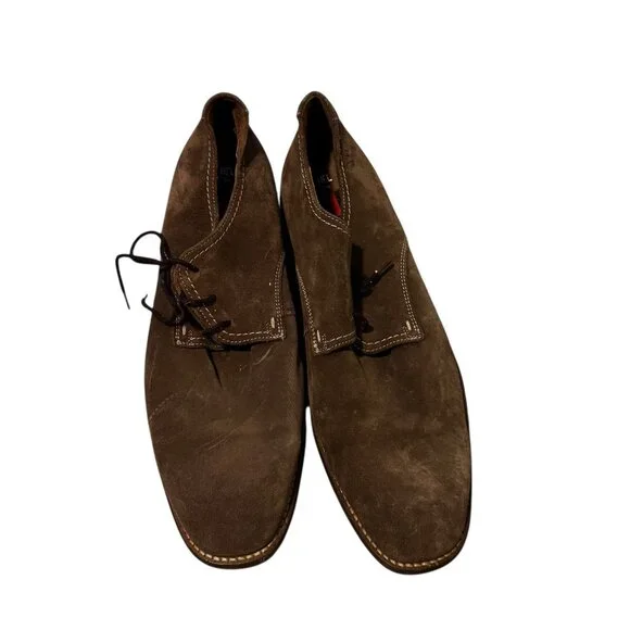 HEL by LLoyd Mens Leather Size 10 Brown Derby Loafer
