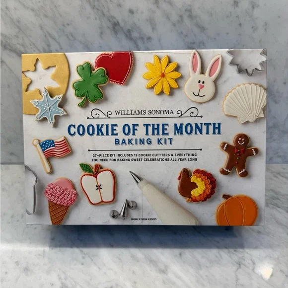 Williams Sonoma Cookie of the Month Baking Kit with Colorful Cutters