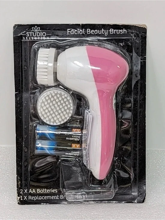 Pink & White Facial Beauty Brush – Gentle Cleansing Kit