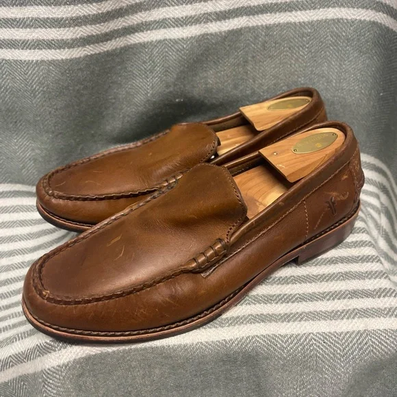 Frye “Whisky” Brown Slip on Dress Shoes Size‎ 8